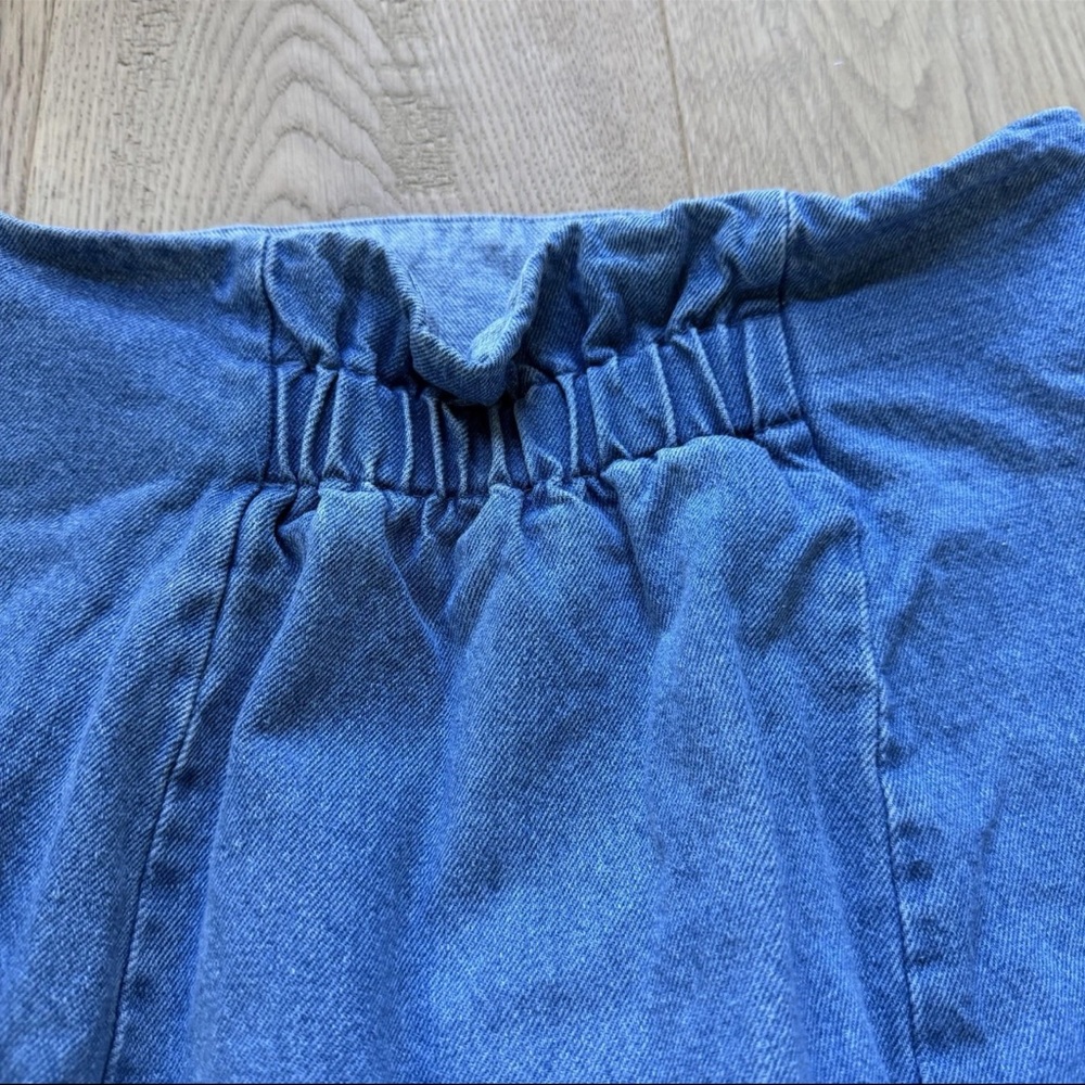 SNIDEL Denim Mermaid Maxi Skirt Hi-Low Hem Size 2 Japanese Brand - Picture 7 of 14